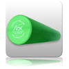 Bulk - Physio Rollers - Long Round Green - SAVE $20 per Roller  (Box of 6)