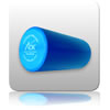 PhysioRoller 15cm Round - Short - Blue
